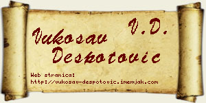 Vukosav Despotović vizit kartica